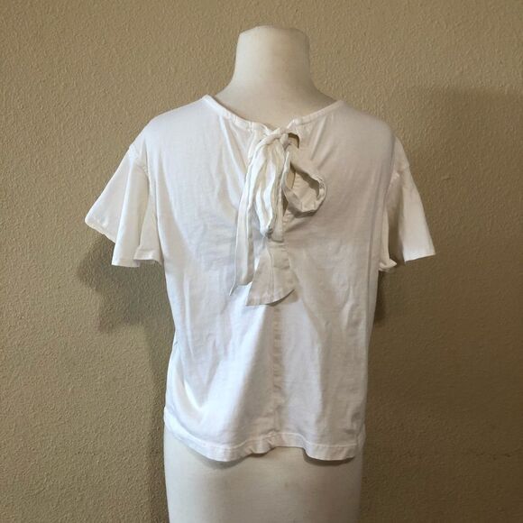 BP Tie Back Flutter Sleeve Tee Size Small - Picture 4 of 8